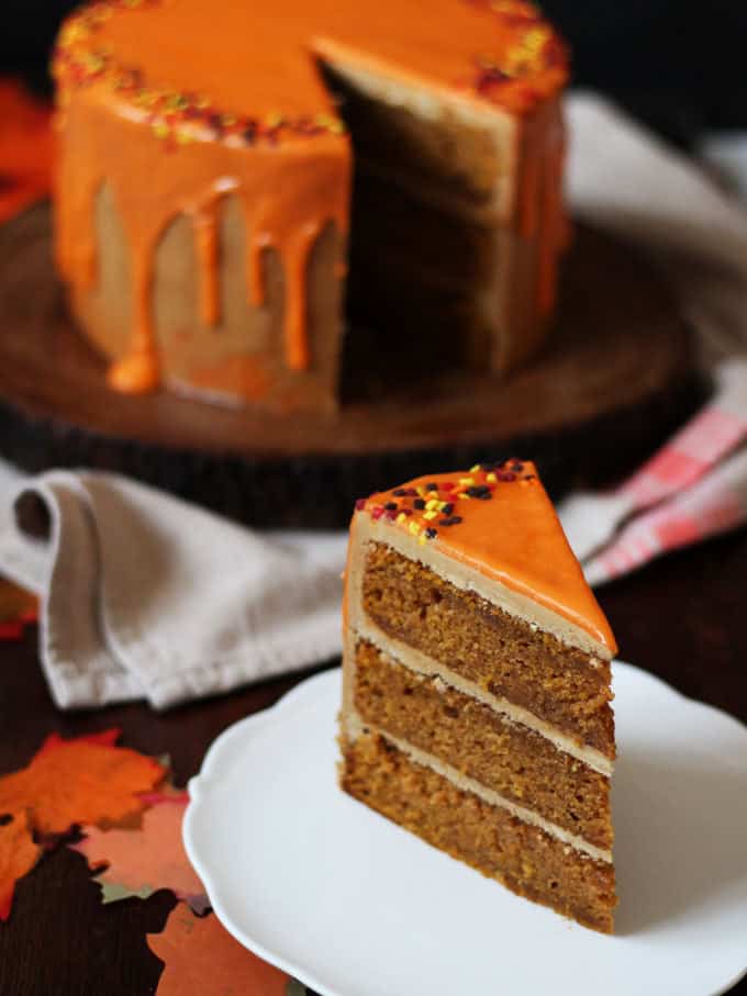 Pumpkin Spice Latte Cake Recipe - Taming Twins