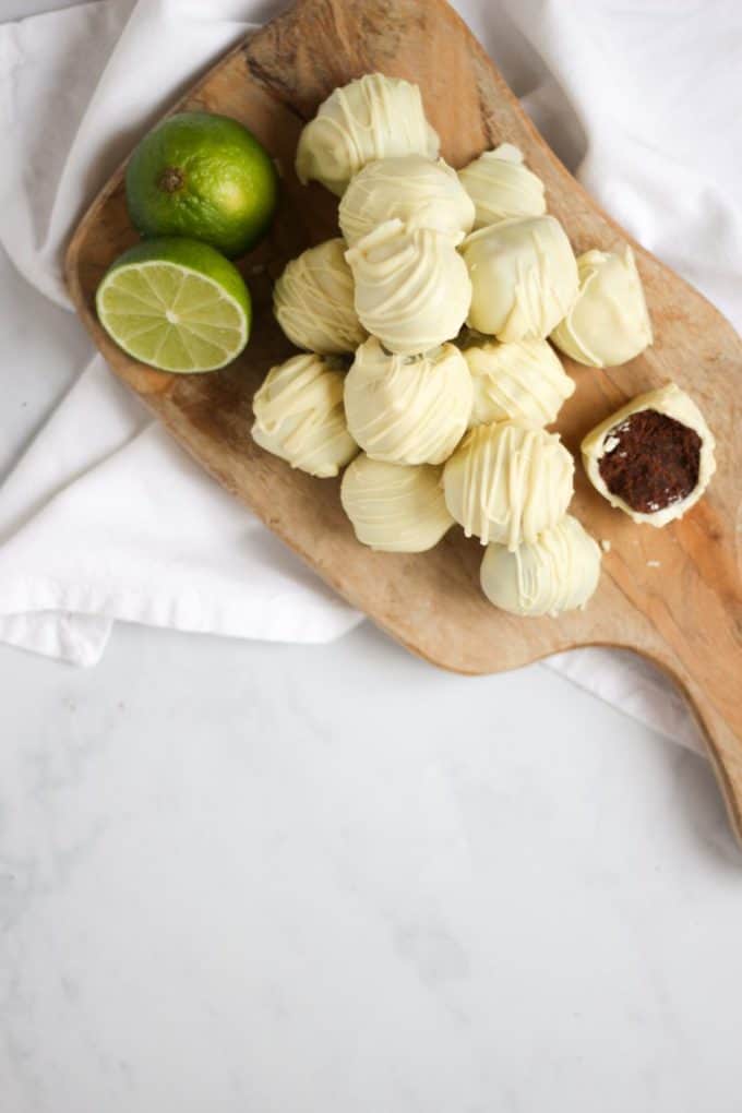 Gin and Tonic Truffles Recipe with White Chocolate