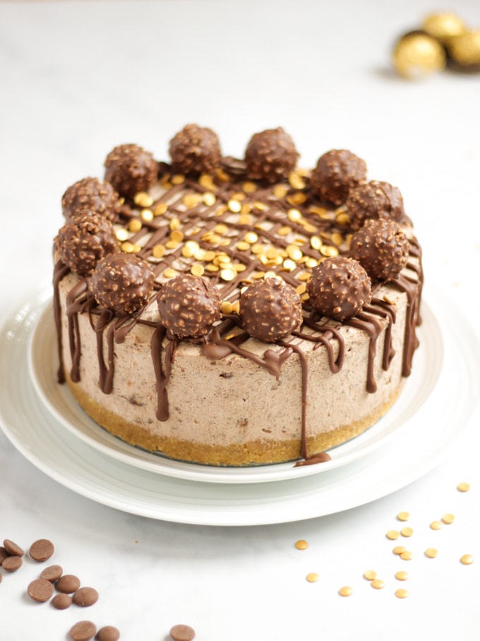 Ferrero Rocher Cheesecake - Easy, No Bake Recipe!