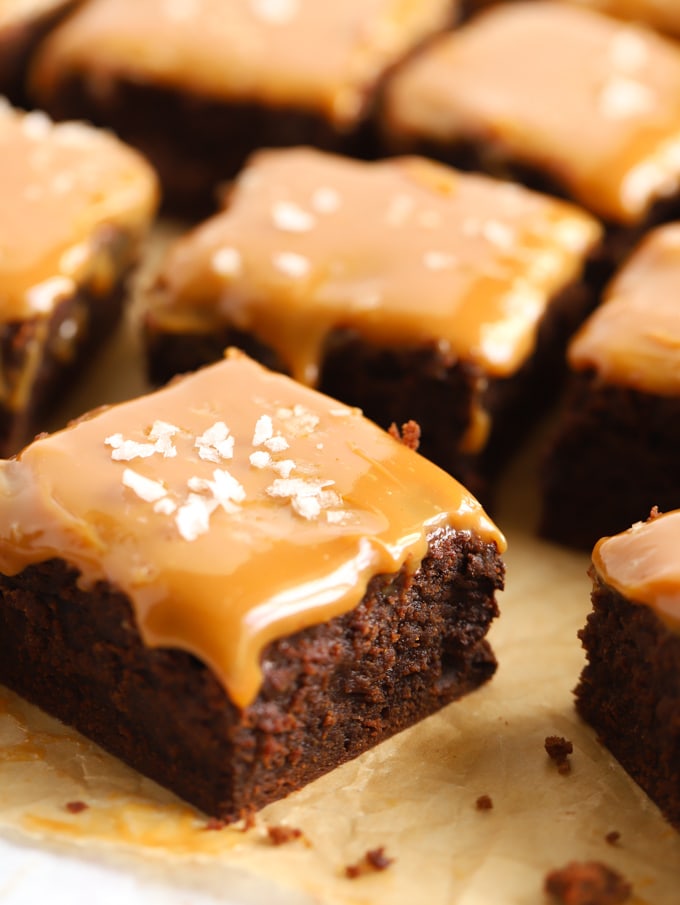 Salted Caramel Brownies - The BEST Super Gooey and Easy Recipe!