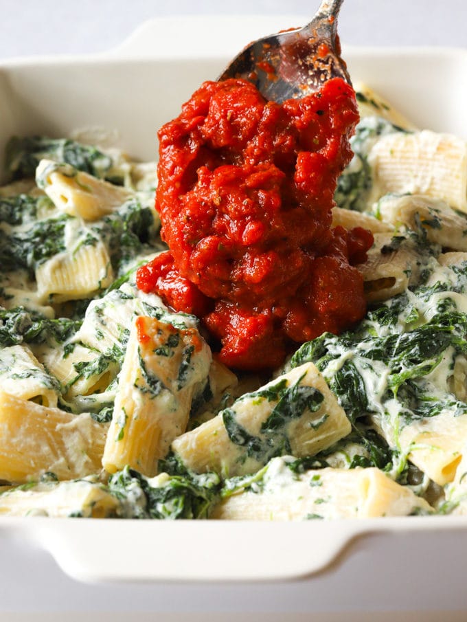 Spinach and Ricotta Pasta Bake