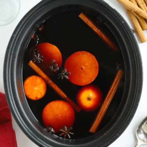 Slow Cooker Mulled Wine - Mountain Mama Cooks